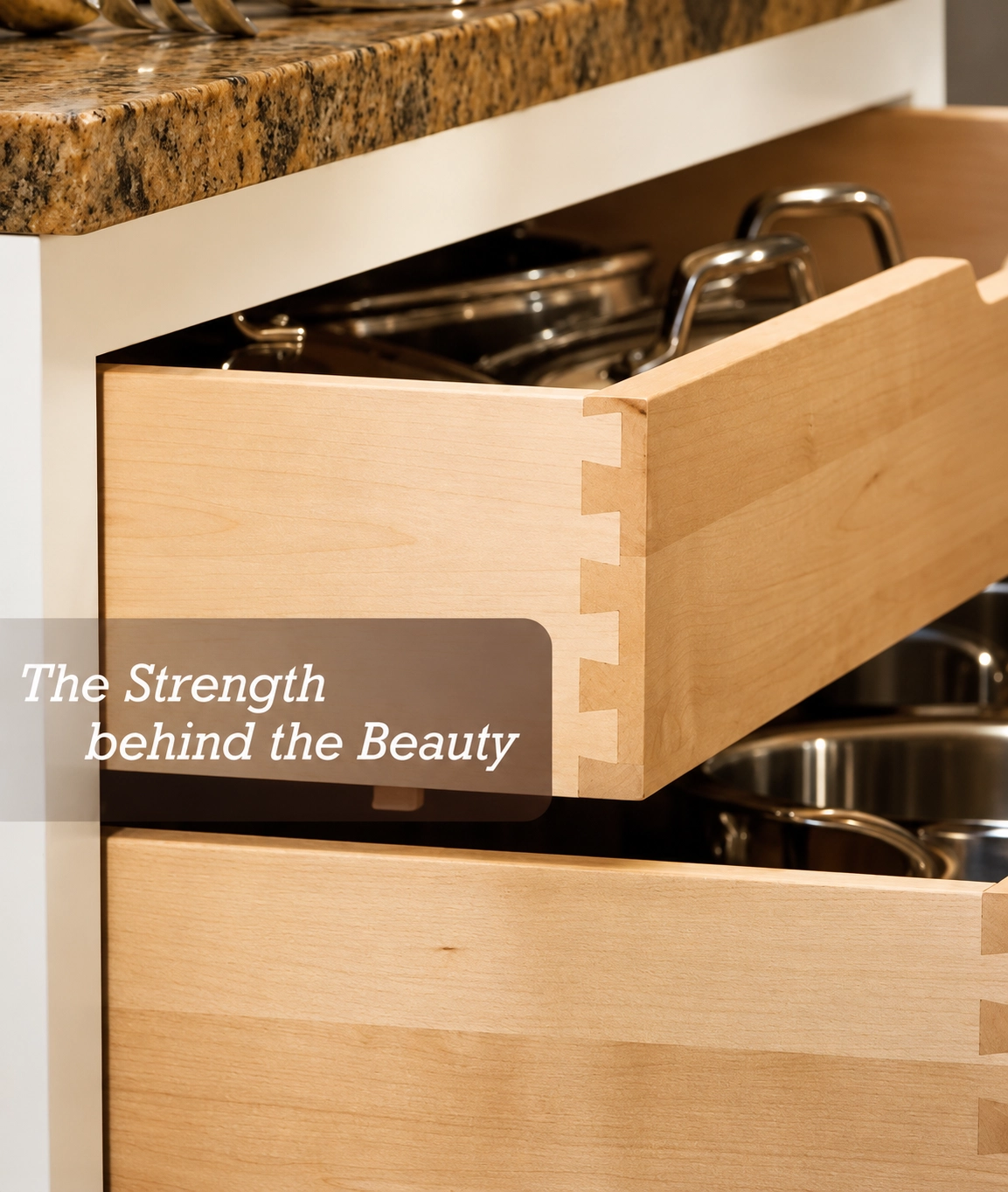 Solid wood dovetail drawer box