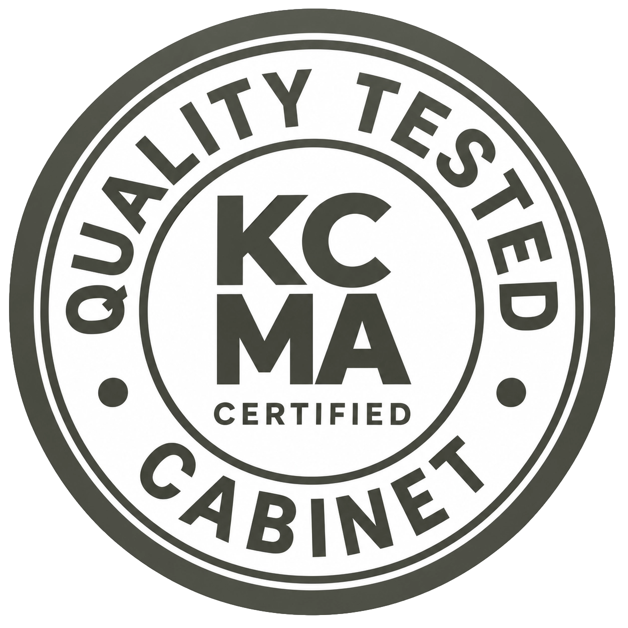 KCMA certified: quality tested cabinet