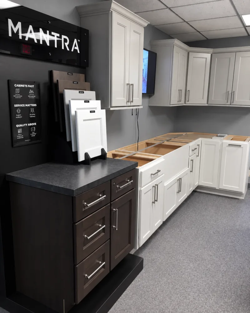 Mantra cabinet display in our showroom