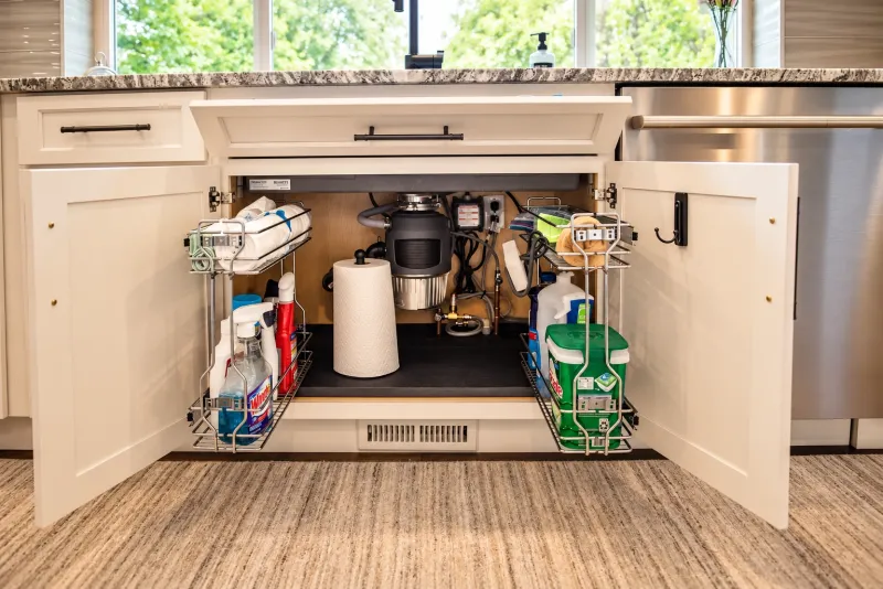 Pull-out storage under the sink